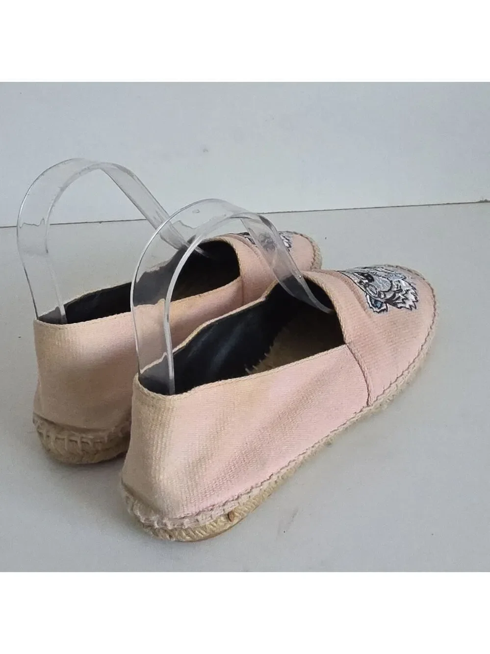 KENZO | Classic Tiger canvas espadrilles pink Blue Sz 37